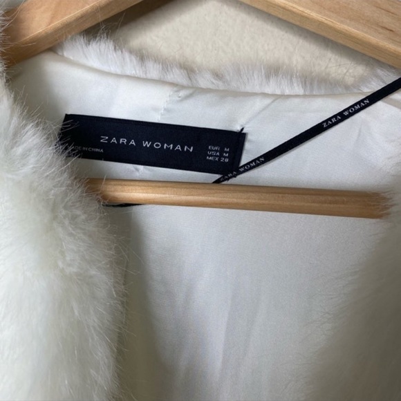 ZARA FAUX FUR JACKET - Picture 2 of 4